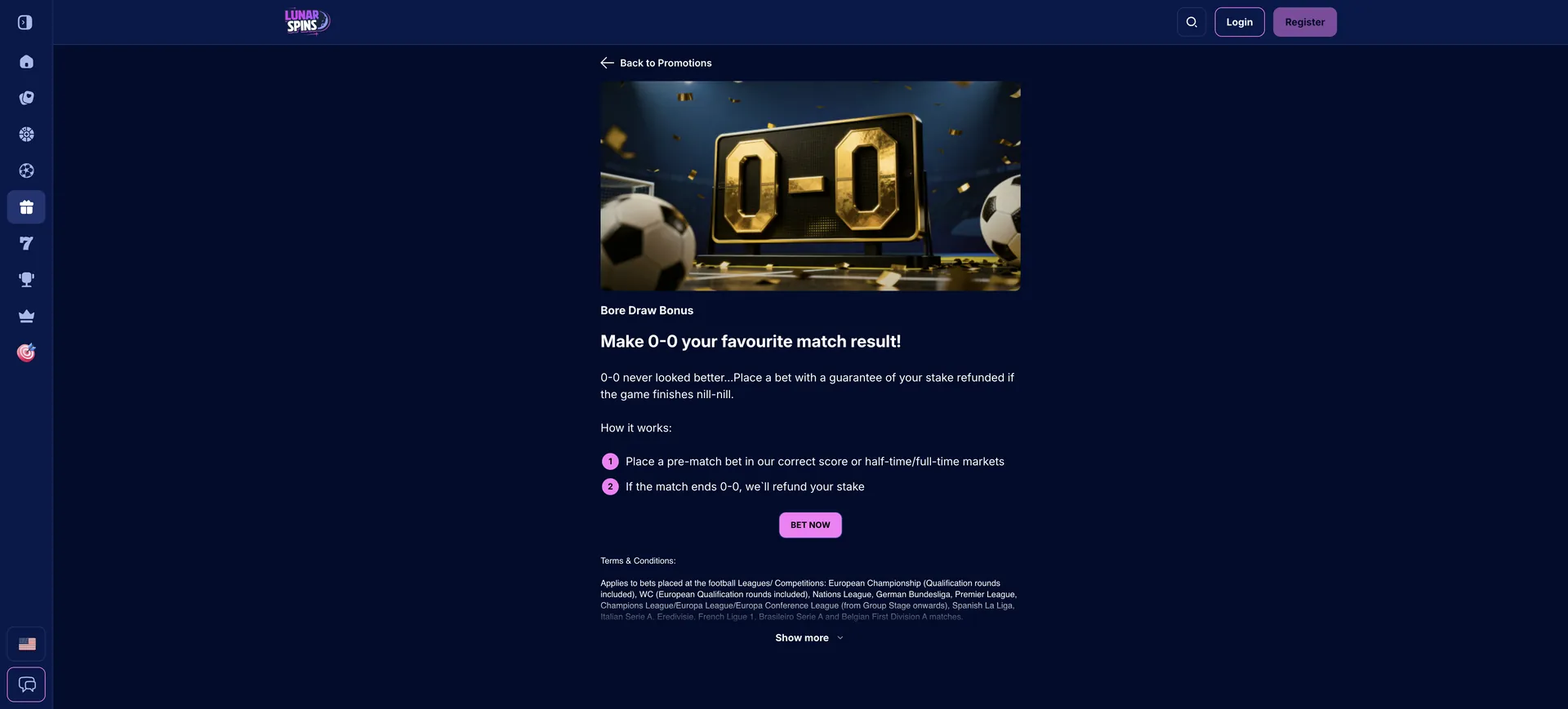 Bore Draw Sports Bonus Lunarspins Casino Bonus: Bore Draw Sports Bonus