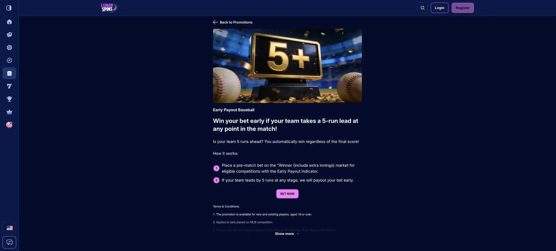 Ep Baseball Lunarspins Casino Bonus: Ep Baseball